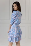 WUALAA Women - Dámské šaty HARPER Rustic Symphony Blue/Apricot