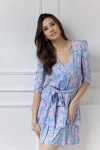WUALAA Women - Dámské šaty HARPER Rustic Symphony Blue/Apricot