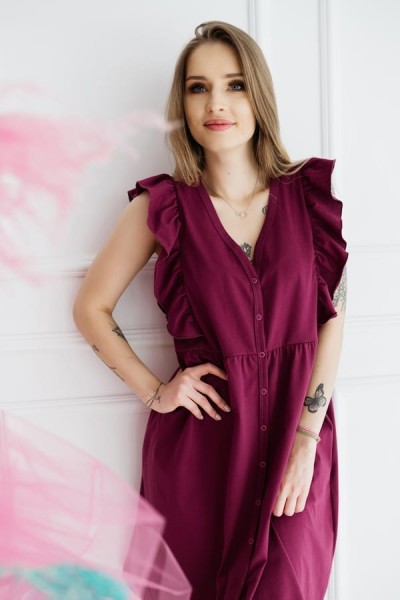 Noční košile pro těhotné a kojící s rozepínáním Roma/ Anymone - Dolce Sonno