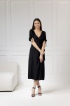 WUALAA Women - Dámské šaty midi KELLY Classic Black