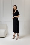 WUALAA Women - Dámské šaty midi KELLY Classic Black