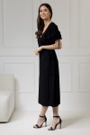 WUALAA Women - Dámské šaty midi KELLY Classic Black