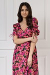WUALAA Women - Dámské šaty midi KELLY Exotic Garden