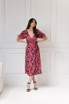 WUALAA Women - Dámské šaty midi KELLY Exotic Garden