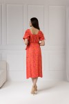 WUALAA Women - Dámské šaty midi KELLY Neon Flowers