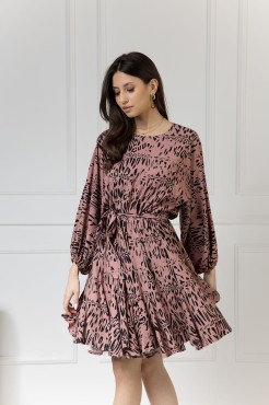 WUALAA Women - Dámské šaty INEZ Safari Dusty Pink