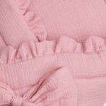 Mušelínová zavinovačka s volánky pro miminko Blush - Dolce Sonno