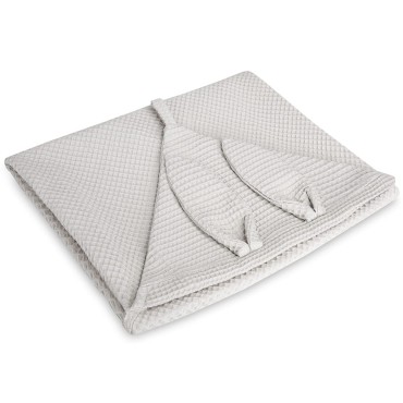 Dětský ručník Osuška s kapucí Beige 75 x 75 cm  - Dolce Sonno