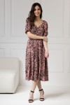 WUALAA Women - Dámské šaty Chloe Safari Dusty Pink