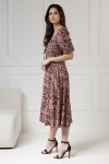 WUALAA Women - Dámské šaty Chloe Safari Dusty Pink