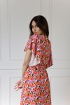 WUALAA Women - Dámské midi šaty SANVI Floral Delight