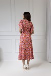 WUALAA Women - Dámské midi šaty SANVI Floral Delight