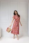 WUALAA Women - Dámské midi šaty SANVI Floral Delight