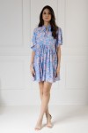 WUALAA Women - Dámské šaty SARA Rustic Symphony Blue/Apricot