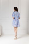 WUALAA Women - Dámské šaty SARA Rustic Symphony Blue/Apricot