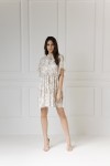 WUALAA Women - Dámské šaty SARA Rustic Symphony Latte/ White