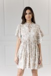 WUALAA Women - Dámské šaty SARA Rustic Symphony Latte/ White