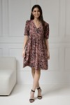 WUALAA Women - Dámské šaty Emili Safari Dusty Pink