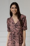 WUALAA Women - Dámské šaty Emili Safari Dusty Pink