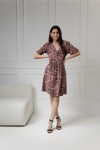 WUALAA Women - Dámské šaty Emili Safari Dusty Pink