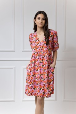 WUALAA Women - Dámské šaty Emili Floral Delight