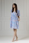 WUALAA Women - Dámské šaty Emili Rustic Symphony Blue/Apricot