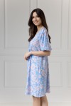 WUALAA Women - Dámské šaty Emili Rustic Symphony Blue/Apricot