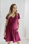 Těhotenská a kojící noční košile s rozepínáním Siena/ Anymone - Dolce Sonno