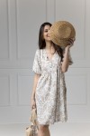 WUALAA Women - Šátek Rustic Symphony Latte/ White