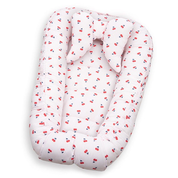 Dětské hnízdo s polštářem Sweet Cherry - Dolce Sonno