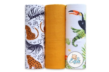 Mušelínové pleny 3 ks. sada č. 31 - Ega Kids