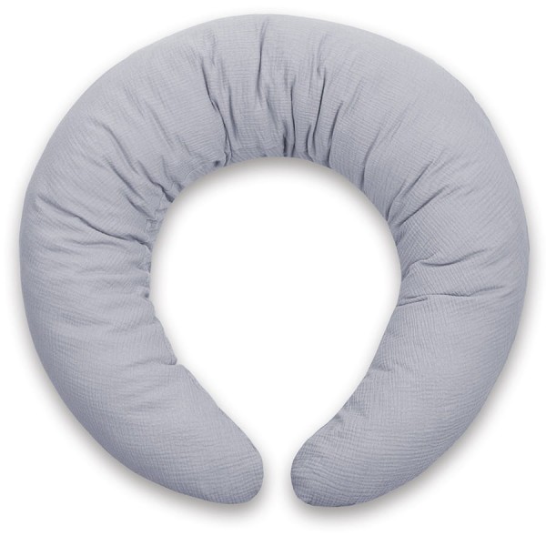 Těhotenské a kojící polštáře z mušelínu Grey 240 cm - Dolce Sonno