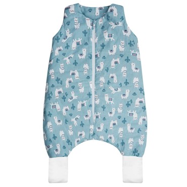 Celoroční bavlněný dětský spací pytel pro miminka s nožičkami 2.5 TOG Lama - Dolce Sonno