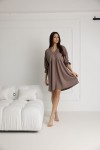 Těhotenská i kojící košilka Molly/ Taupe - Dolce Sonno