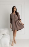 Těhotenská i kojící košilka Molly/ Taupe - Dolce Sonno