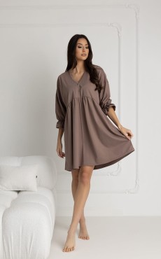 Těhotenská i kojící košilka Molly/ Taupe - Dolce Sonno