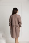 Těhotenská i kojící košilka Molly/ Taupe - Dolce Sonno