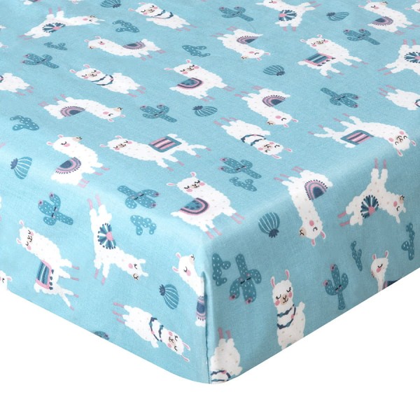 Bavlněné prostěradlo s gumou 60X120 Lamy | Dolce Sonno