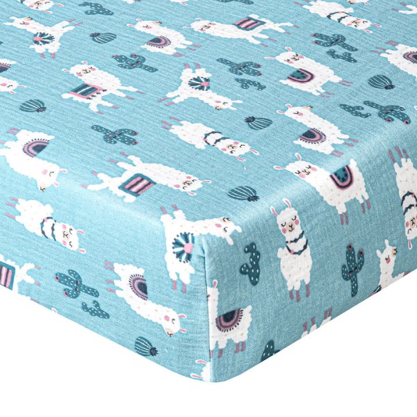 Mušelínové prostěradlo s gumou 60X120 Lama | Dolce Sonno