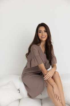 Těhotenská i kojící košilka Celine/ Taupe - Dolce Sonno