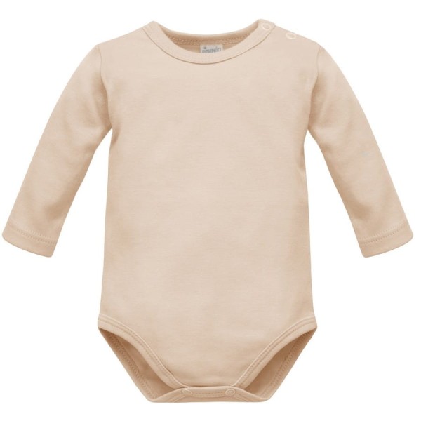 Dětské body s dlouhým rukávem jednobarevné – Beige - Lovely Day | Pinokio