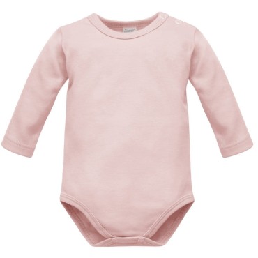 Dětské body s dlouhým rukávem  jednobarevné – růžové - Lovely Day | Pinokio 