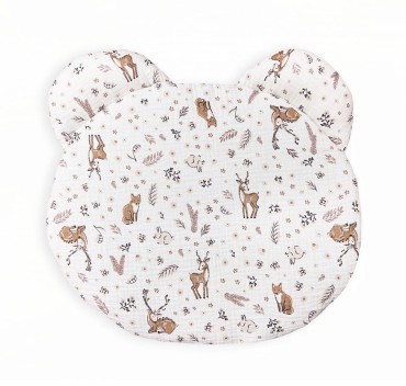 Mušelínový polštář pro děti Medvídek Srnky - Dolce Sonno