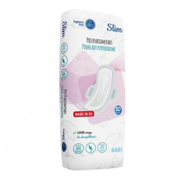 Poporodní vložky Slim s křidélky A0069 10 ks - Akuku