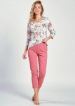 Dámské bavlněné pyžamo s dlouhým rukávem Louise - Taro