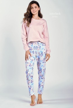 Dámské bavlněné pyžamo Sylvie 3239 - Taro