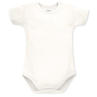 Kojenecké body s krátkým rukávem ecru - Lovely Day | Pinokio