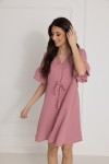 Mušlínová kojící noční košilka Celine / Pink – Dolce Sonno