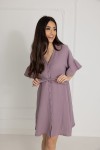 Mušlínová kojící noční košilka Celine / Lavender – Dolce Sonno