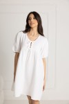 WUALAA Women - Mušelínové šaty Silvia / White